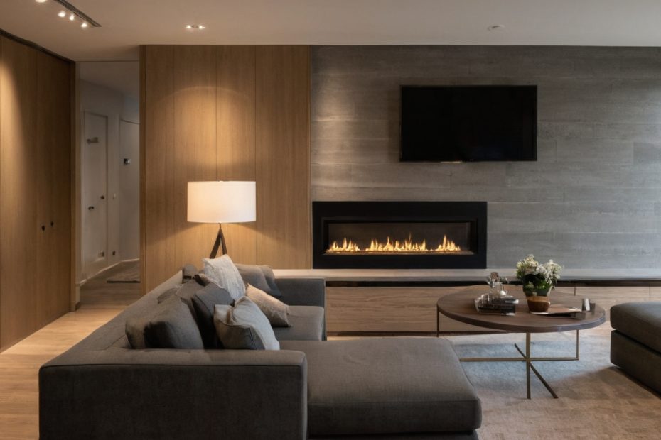 Luxury interior image showing Acoustic wall panels reduce reflections but do not automatically soundproof a living room