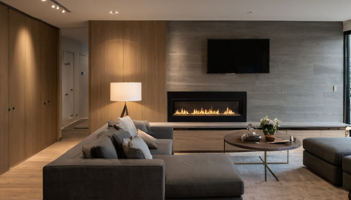 Luxury interior image showing Acoustic wall panels reduce reflections but do not automatically soundproof a living room